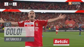 Golo Akturkoglu Benfica 11 Santa Clara Liga 2425 5 [upl. by Kaczer]