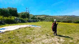 parapente  gonflage dos voile pente école [upl. by Christie]