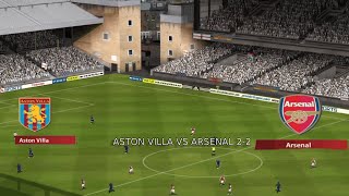 ASTON VILLA VS ARSENAL 2  2 FA PREMIER LEAGUE  FIFA 2005 [upl. by Ennaeiluj201]