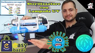 Kit lampada UV 6W PHILIPS per depuratore lacqua osmosi inversa microfiltrazione depuratore [upl. by Gninnahc]