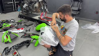 CHEGOU AS PEÇAS DA MOTO DE LEILÃO  KAWASAKI ZX6R REBUILD [upl. by Liggett173]