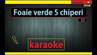 karaoke Foaie verde 5 CHIPERI [upl. by Acus]