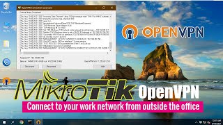 How to create VPN server on Mikrotik with OpenVPN  Client to Site [upl. by Kizzee]