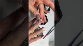 Fall inspired nail art with decals nailart dippowdernails naildesigns nailtutorial [upl. by Geerts897]