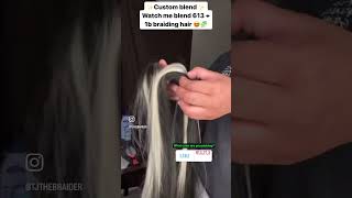 Watch me blend 613 with 1b braiding hair [upl. by Fleischer]