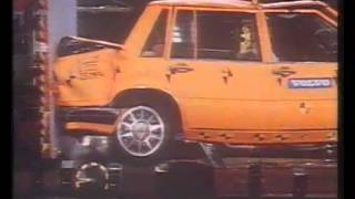 Volvo  making cars safer  crash test commercial 1986 [upl. by Imac]