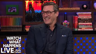 Jon Hamm’s Reflects on His Acting Teacher’s Impact  WWHL [upl. by Ennasor90]