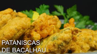 PATANISCAS DE BACALHAU  INGLORIOUS COOKING [upl. by Agata]