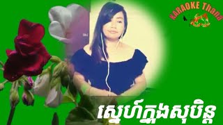 ស្នេហ៍ក្នុងសុបិន្ត Sne Knong Soben KARAOKE Thana ច្រៀងលេងកំសាន្ត ឡើងវិញ [upl. by Naerb]