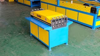 BLKMA brand metal sheet leveling and grooving machine [upl. by Atinel70]