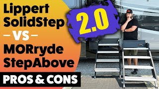 NEW Lippert Solid Step vs MORryde StepAbove RV Entry Step Pros amp Cons  Installation 2023 UPDATE [upl. by Abbott]