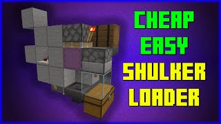 CHEAPEST EASIEST SHULKER LOADER in Minecraft Bedrock Playstation PS4 SWITCH XBOX ANDROID IOS [upl. by Anderea]