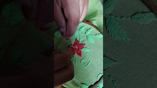 Hand embo stitch embroidery [upl. by Zoi]