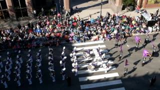 Broughton HS Marching Band in Raleigh Christmas Parade 2016 [upl. by Ahsircal]