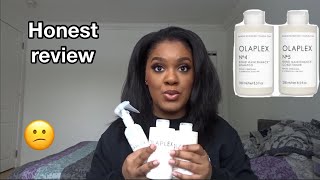 My honest review on Olaplex products on relaxed hair  Peggypeg [upl. by Irep502]