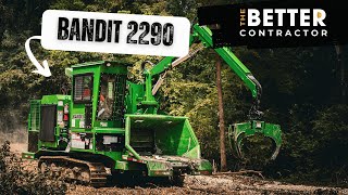 Clearing a Pipeline ROW with Lanracorp Bandit 2290 in Action  The Better Contractor [upl. by Nnylcaj]