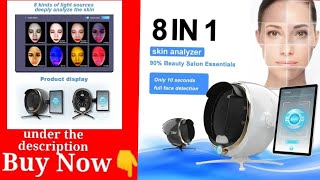 Facial Analyzer Monitor Machine Magic Mirror Portable Testing English 3D Skin Care Face Camera [upl. by Koerlin42]