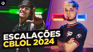 SAIU ESCALAÇÕES do CBLOL 2024 [upl. by Setiram217]