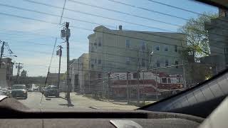 Passaic NJ fire department rescue 1 outside of the station [upl. by Adamsun]