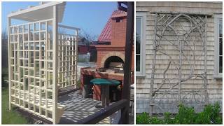 Garden and Backyard Decor with Trellises Bonus Gas Garden Fireplaces [upl. by Stacia]