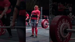 Strongwoman SMOKES a 250kg deadlift [upl. by Nawak]