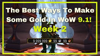 WoW 91 WEEK 2 Best ways to make some gold RIGHT NOW in Shadowlands Up to 300khour  Gold Farming [upl. by Sacks477]