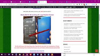 Marlax Mx101 4G Lte Flash File Sc9832 60 Dead Hang Logo amp LCD Fix 2nd Version Firmware [upl. by Sandberg]