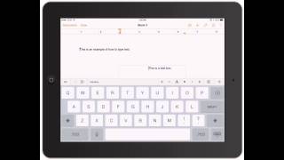 Pages for iPad Adding text to word documents on iPad [upl. by Anada]