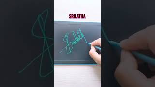 Srilatha Name Signature 😍🥰 Comment your name for signature 😊 [upl. by Kizzie671]