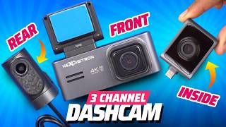 BEST Triple Channel Dashcam For Your Car⚡️Nexdigitron Prime Plus Review [upl. by Allicserp669]