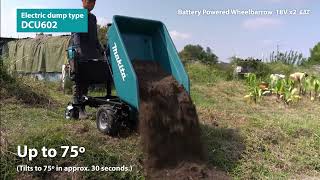 18V X2 36V Battery Powered Wheelbarrow DCU601 DCU602 [upl. by Lorac]