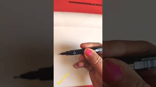 Pin fineliner pen review review art shortvideo [upl. by Mor]