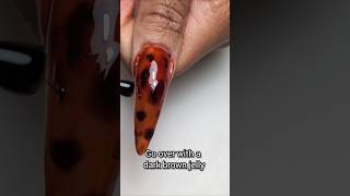 Tortoiseshell tutorial nails apresgelx nailtech apresnails halloweendate nailart [upl. by Zoellick]