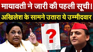 Mayawati ने जारी की पहली सूची  Akhilesh के सामने उतारा ये उम्मीदवार  Lok Sabha Election 2024 [upl. by Neelhtak]