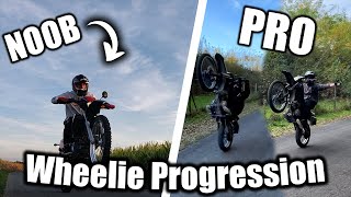 WHEELIE PROGRESSION  50cc250cc [upl. by Nolubez951]