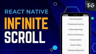 Infinite Scroll in React Native using FlatList  React Native Tutorial [upl. by Liw]