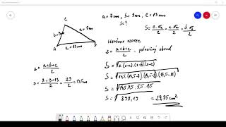 E Trojuholník  všeobecný trojuholník Herónov vzorec [upl. by Angell841]