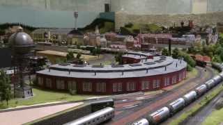 One of the largest HO scale model railroad layouts by Marklin in Germany [upl. by Dnumde]