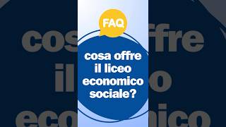 🔵 FAQ ANGELONI 🔵 cosa offre il liceo economico sociale❔ [upl. by Weider857]