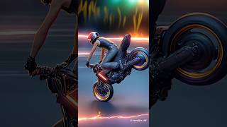 Motorcycle stunts with Ai trending motorcyclestunts bikelover drift ai [upl. by Wamsley]