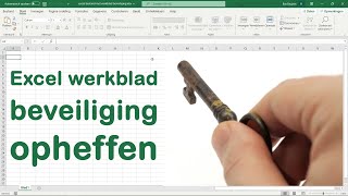 Excel werkblad beveiliging wachtwoord opheffen [upl. by Celisse349]