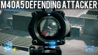 M40A5 Defending Attacker Battlefield 3 [upl. by Klecka388]