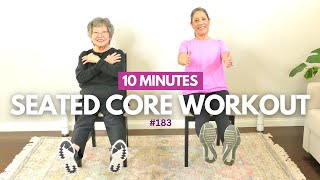 Seated Core Workout for Seniors Beginners [upl. by Ahsela]