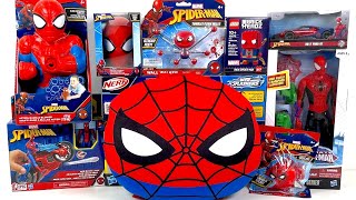 Spiderman Toys Collection Unboxing Toy Review ASMR  Spiderman Action Bubble Machine [upl. by Cerf]