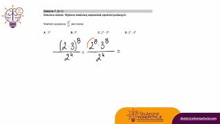 Próbny egzamin ósmoklasisty matematyka CKE marzec 2021 rozwiązanie zad 7 [upl. by Renaxela]