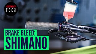 How To Bleed A Shimano Hydraulic Disc Brake [upl. by Gebler160]