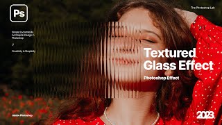 Create Glass Texture Effect in Adobe Photoshop 2023 [upl. by Nahtahoj558]