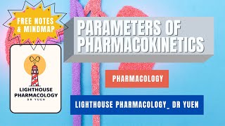 Parameters in pharmacoKinetics I Pharmacology basics Free notes amp mindmap 2022 [upl. by Snahc]