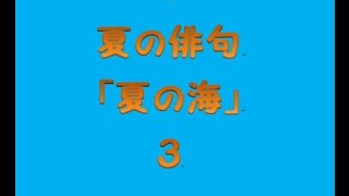 夏の俳句「夏の海」３ [upl. by Far]