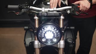 Speed Triple Single Headlight Conversion Installation [upl. by Giffie729]